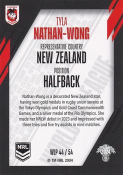 2024 NRL Traders Titanium - World In League Parallel #WLP44 Tyla Nathan-Wong Back